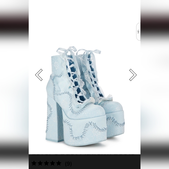 Dolls kill x corpse bride, lover's duet platform boots size 9 - Picture 2 of 5